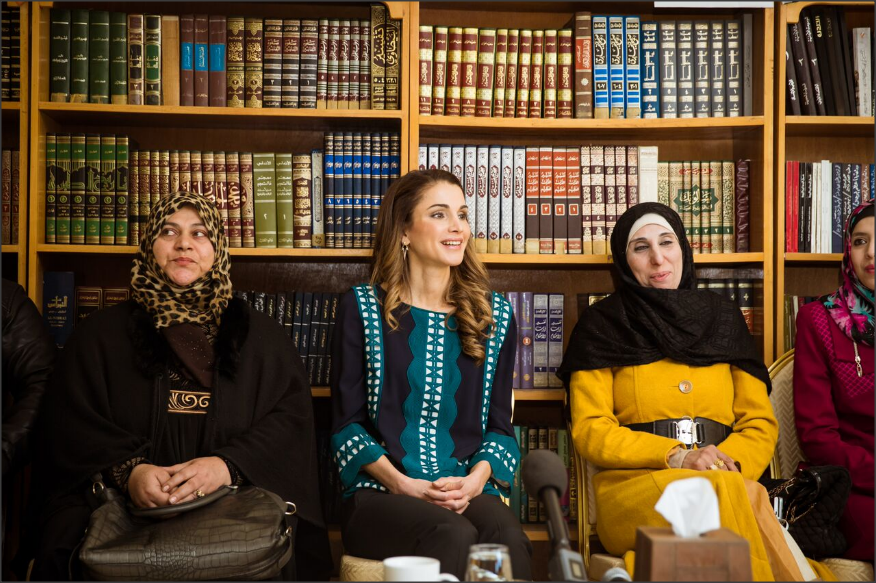  الملكة رانيا في زيارة إلى الزرقاء  الزرقاء، الأردن / 23 كانون الثاني 2017